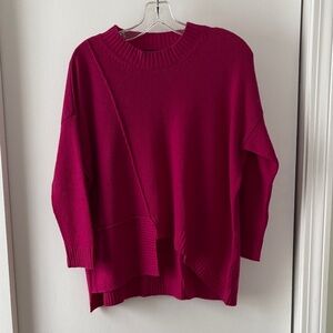 Plush Cashmere Asymmetrical Boxy Sweater S